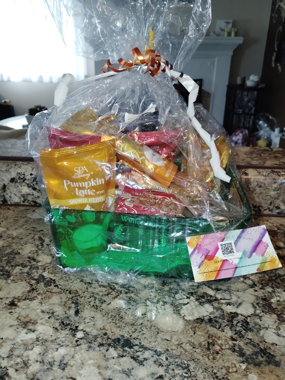 Fall holiday themed pamper me basket All New - Picture 2 of 5
